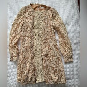 Lace long sleeve dress